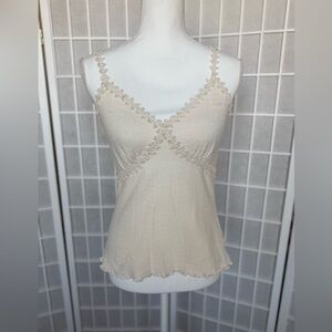 Yusutex Vintage Elegant Cotton Tank Top Made in Peru | Medium